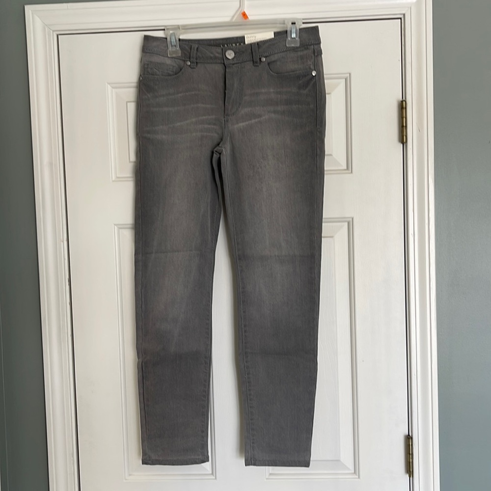 Lauren Conrad Grey skinny mid rise skinny jeans